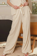 Zenana Linen Drawstring Pants - JUST - JEN BOUTIQUE
