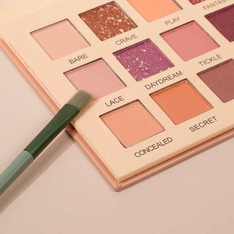 18 - color Desert Rose Matte Pearlescent Eyeshadow Palette Earth Color Multi - purpose Color Eyeshadow Palette - JUST - JEN BOUTIQUE