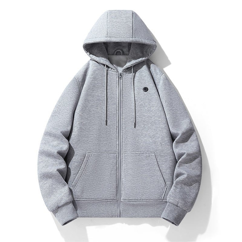 European and American zipper cardigan heating hoodie intelligent hooded five zone heating jacket outdoor warm electric clothing for men - JUST - JEN BOUTIQUE
