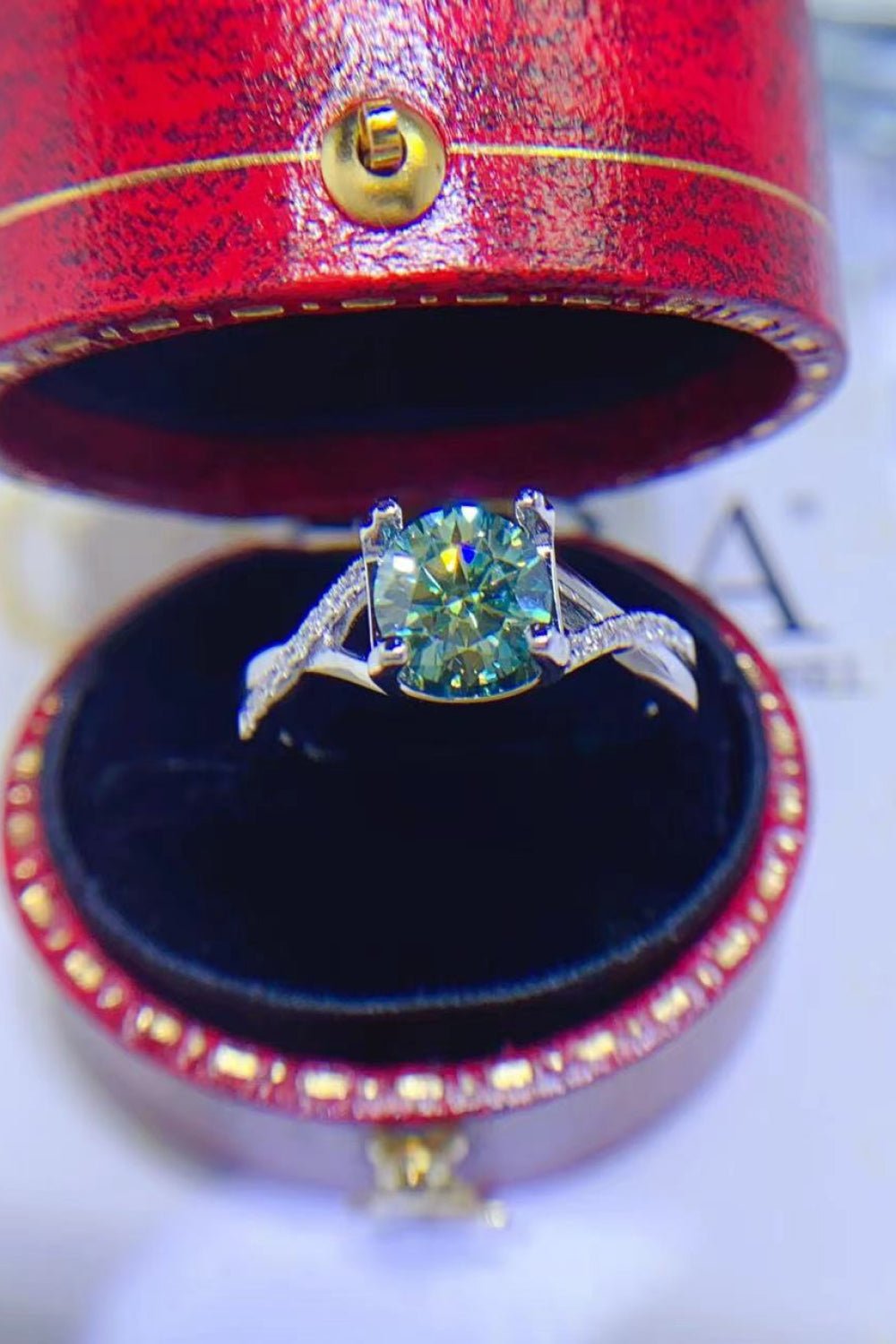 1 Carat Moissanite 925 Sterling Silver Ring - JUST - JEN BOUTIQUE