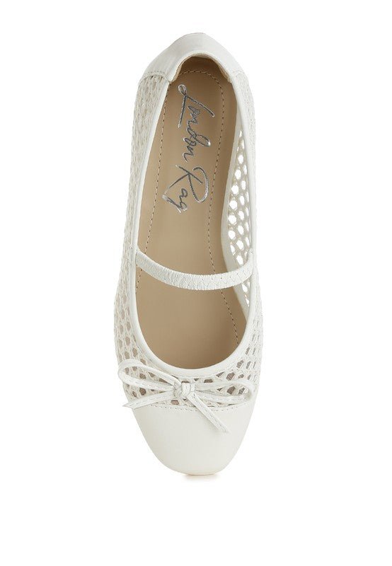 Omela Woven Bow Detail Ballerinas - JUST - JEN BOUTIQUE