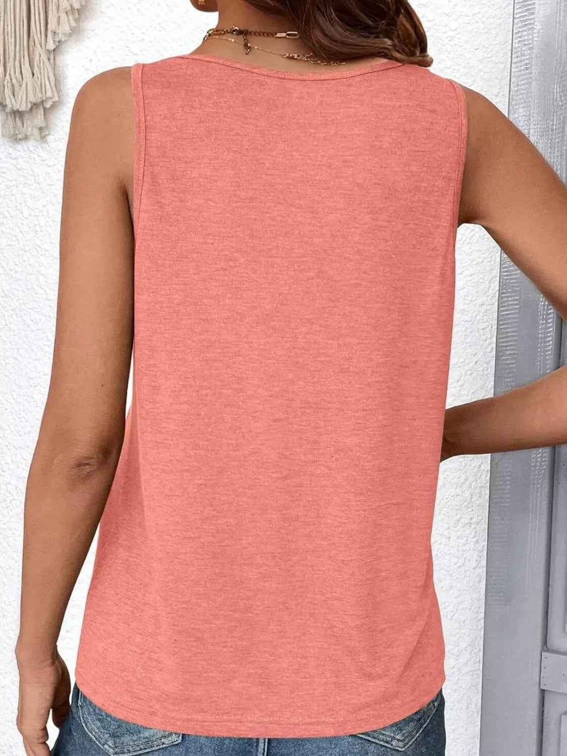 Ruched V - Neck Tank - JUST - JEN BOUTIQUE
