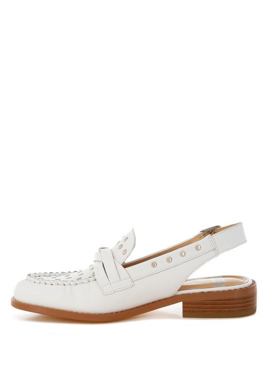 Remykin Braided Penny Strap Loafers - JUST - JEN BOUTIQUE