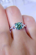 1 Carat Moissanite 925 Sterling Silver Ring - JUST - JEN BOUTIQUE