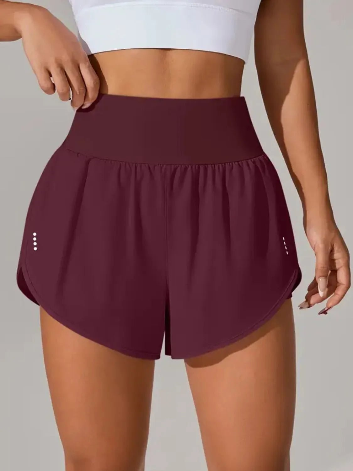 Pocketed High Waist Active Shorts - JUST - JEN BOUTIQUE