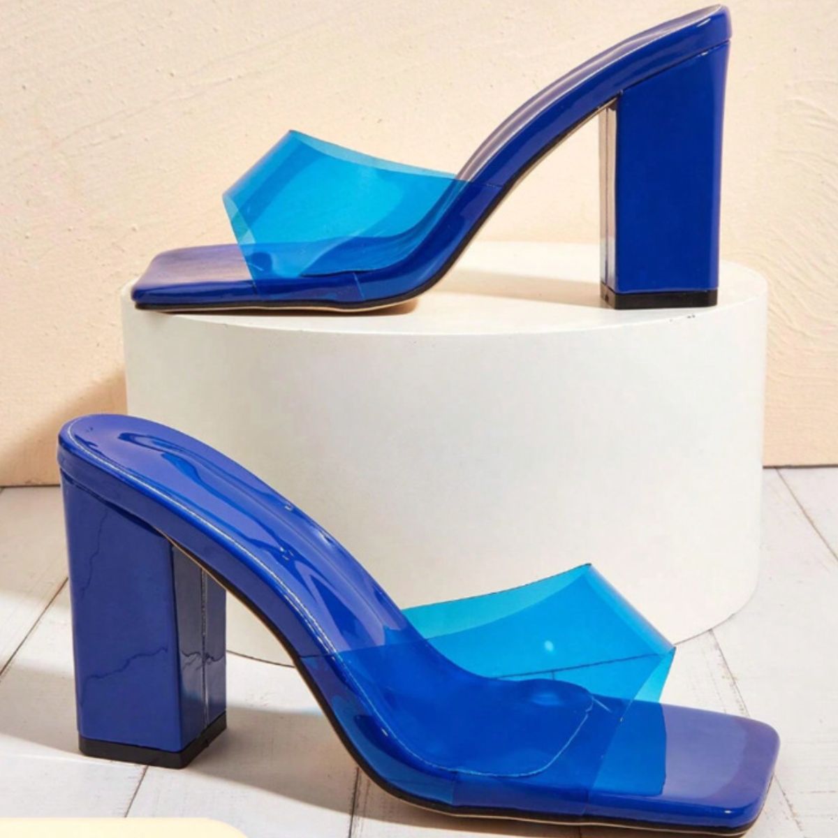 Square Toe Block Heels Sandals - JUST - JEN BOUTIQUE