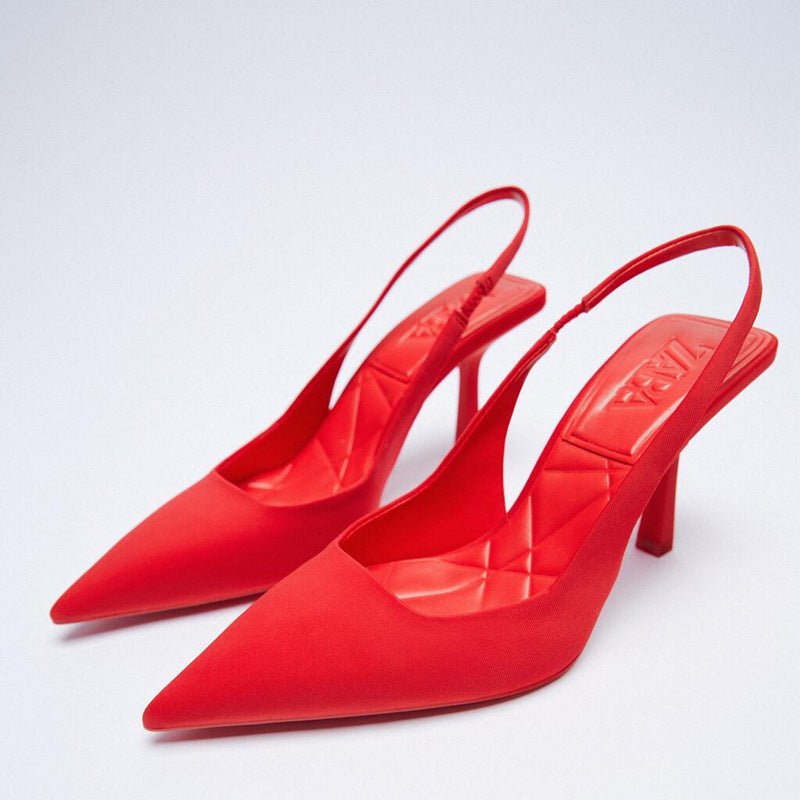Point Toe Slingback Pumps - JUST - JEN BOUTIQUE