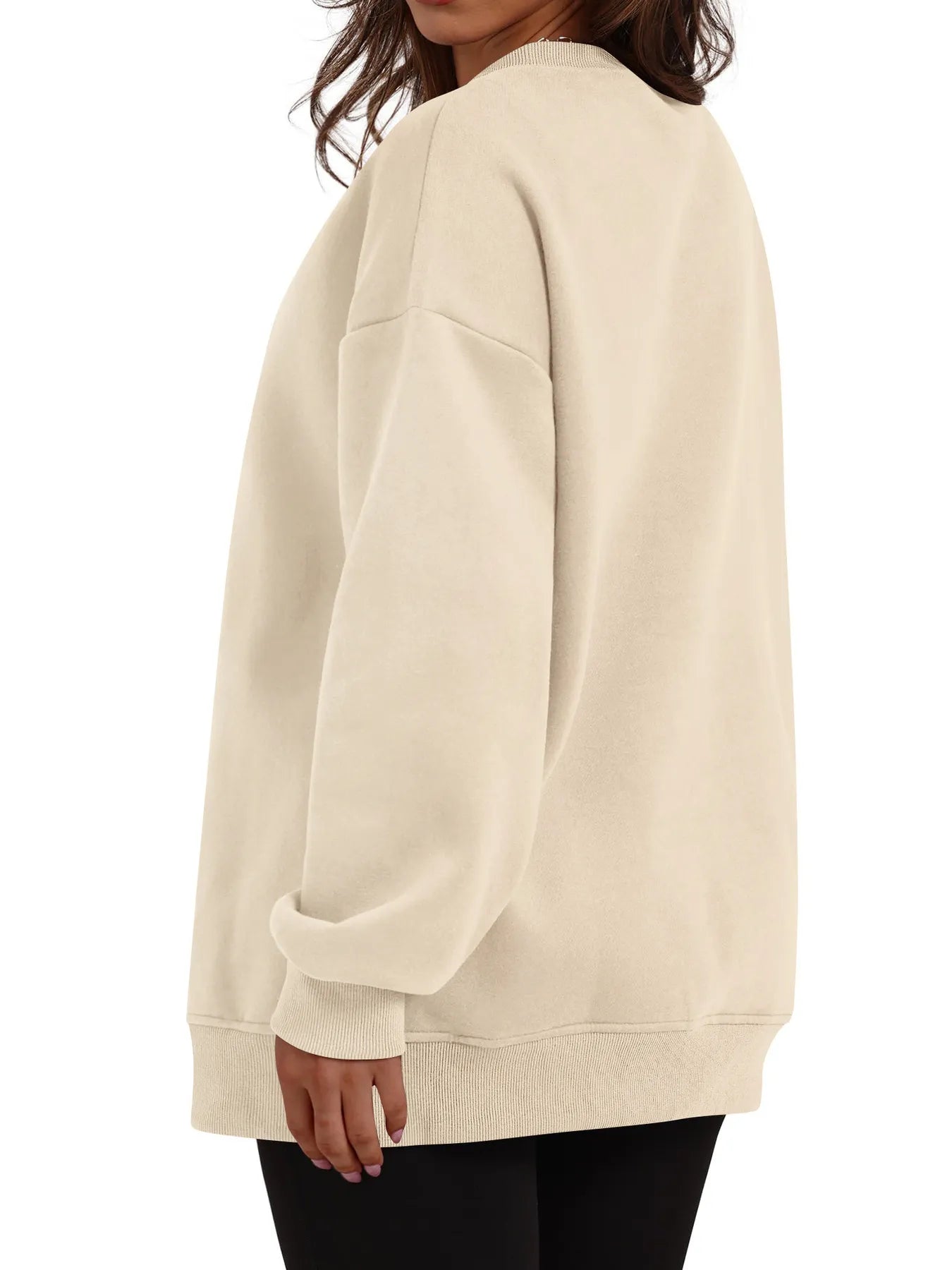 Oversized Long Sleeve Crewneck Sweatshirt - JUST - JEN BOUTIQUE