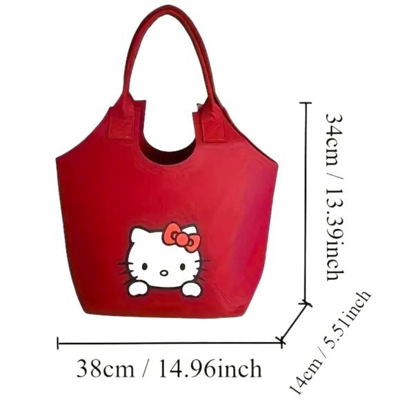 HELLO KITTY Spacious Sturdy Tote In Two Different Colors SOLD Separately