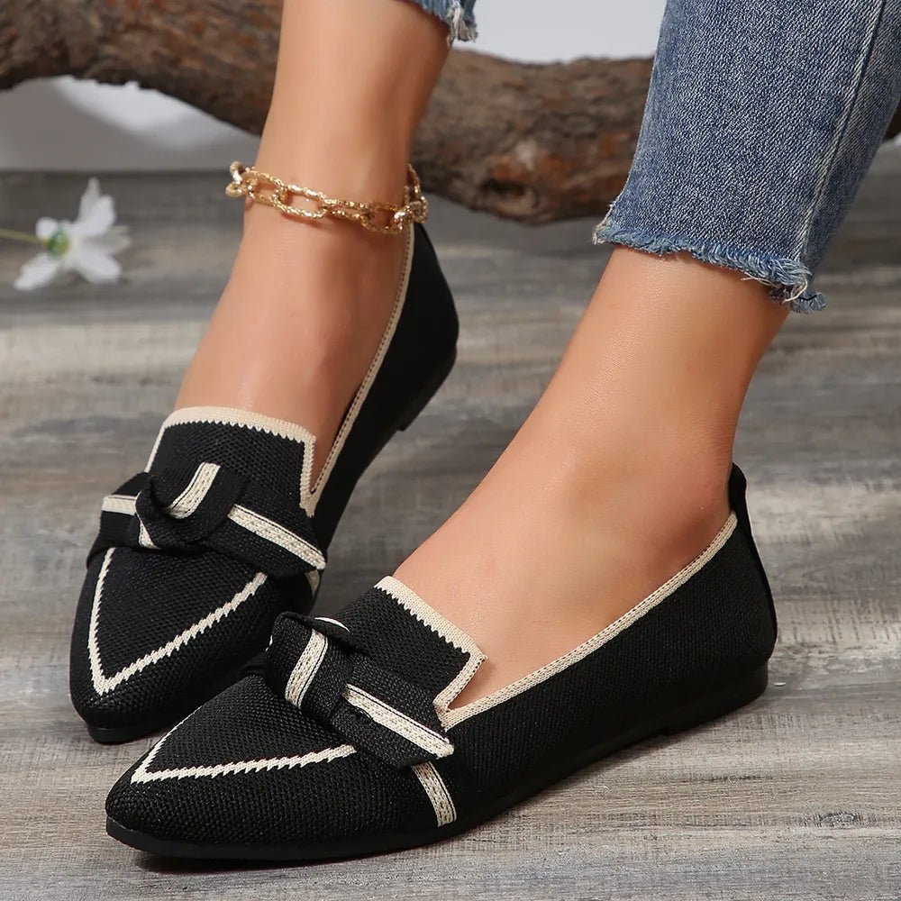 Point Toe Mesh Flat Slip - Ons - JUST - JEN BOUTIQUE