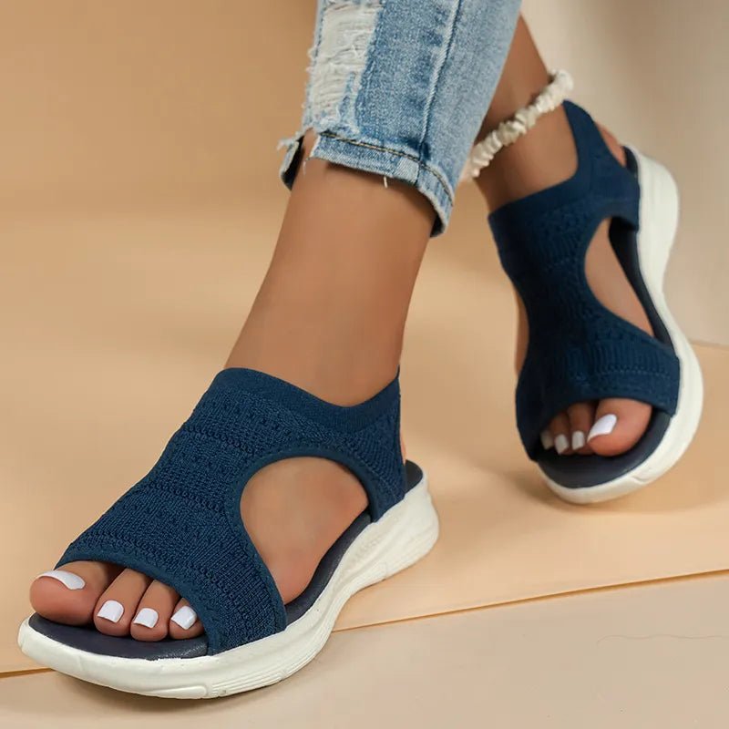 Peep Toe Solid Color Sandals - JUST - JEN BOUTIQUE