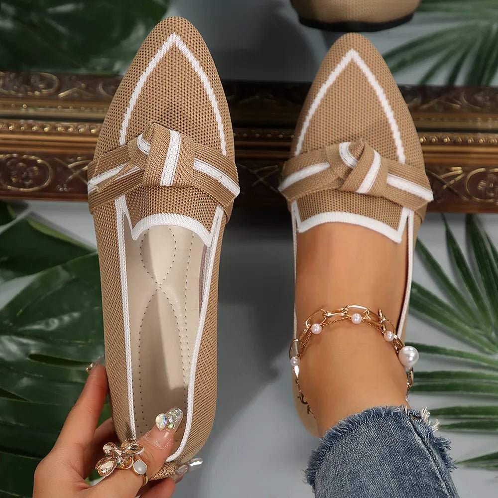 Point Toe Mesh Flat Slip - Ons - JUST - JEN BOUTIQUE
