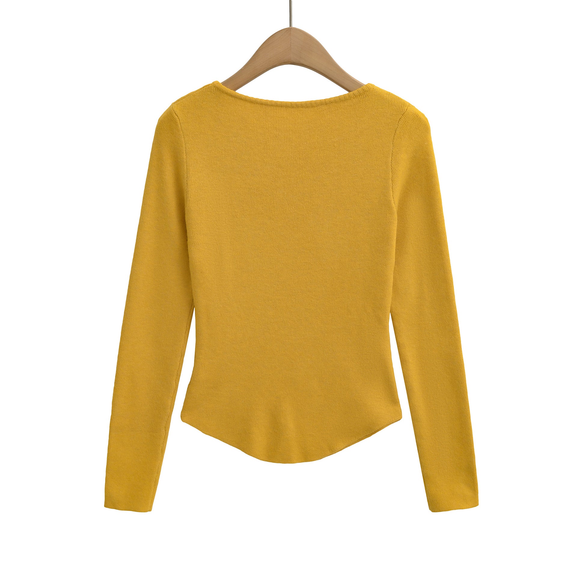Lace fake two long sleeved loose fit base sweater