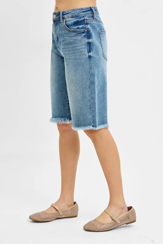 RISEN Tummy Control Mid Rise Fit Bermuda - JUST - JEN BOUTIQUE
