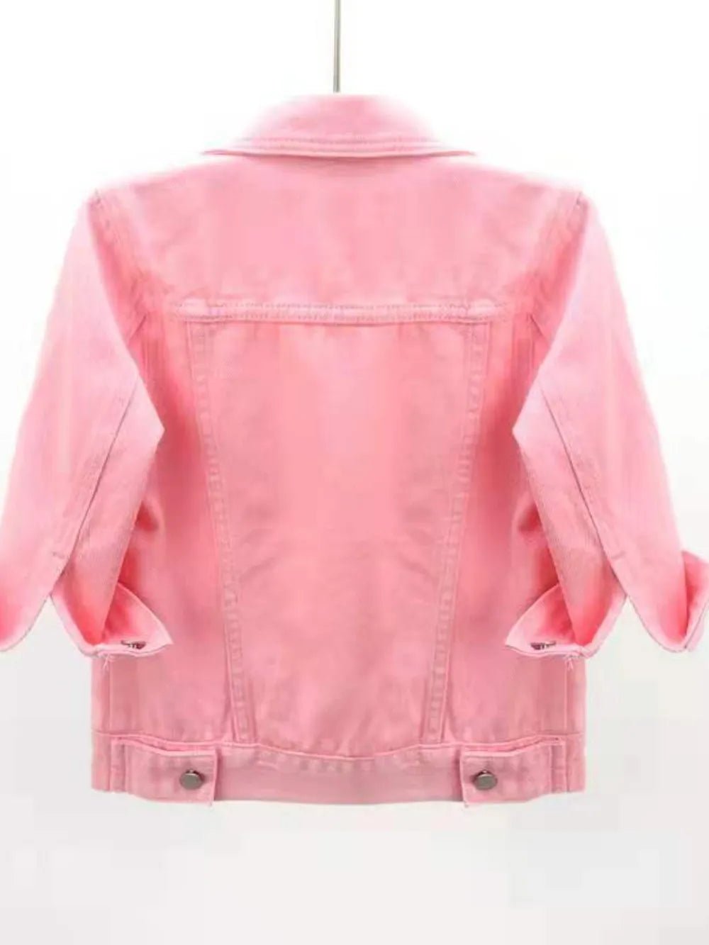Full Size Cropped Denim Jacket Plus Size - JUST - JEN BOUTIQUE