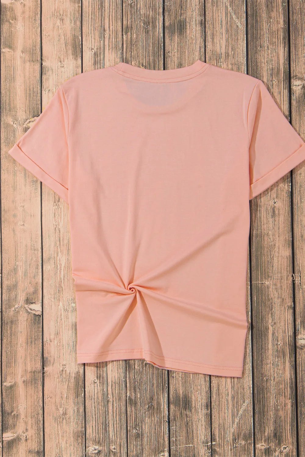 Heart Round Neck Short Sleeve T-Shirt - JUST - JEN BOUTIQUE