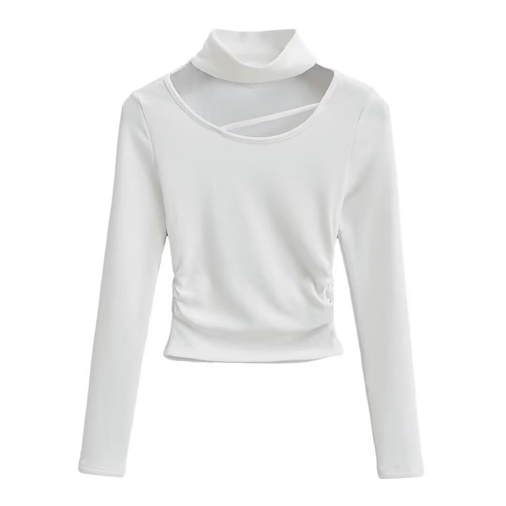 Warm long sleeved slim fit base T-shirt