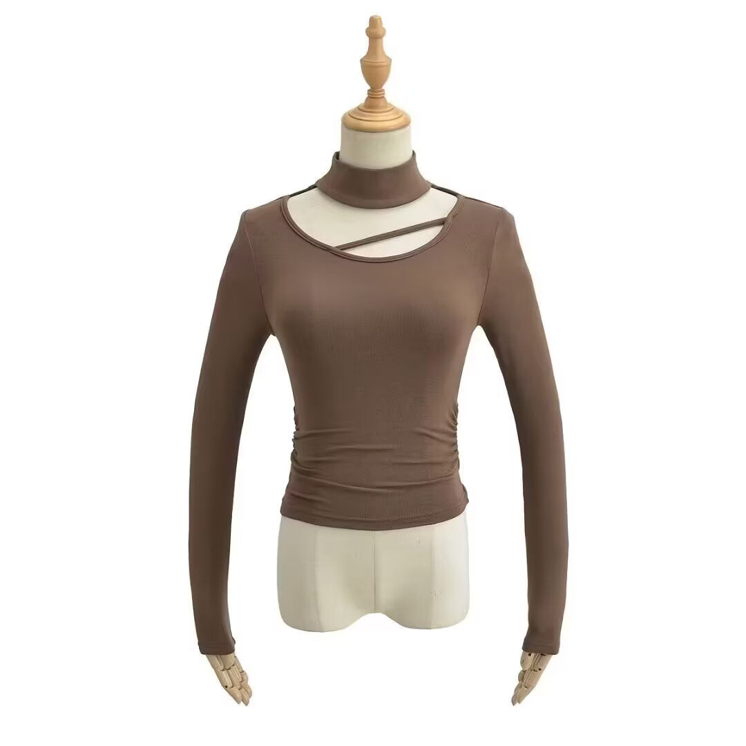 Warm long sleeved slim fit base T-shirt