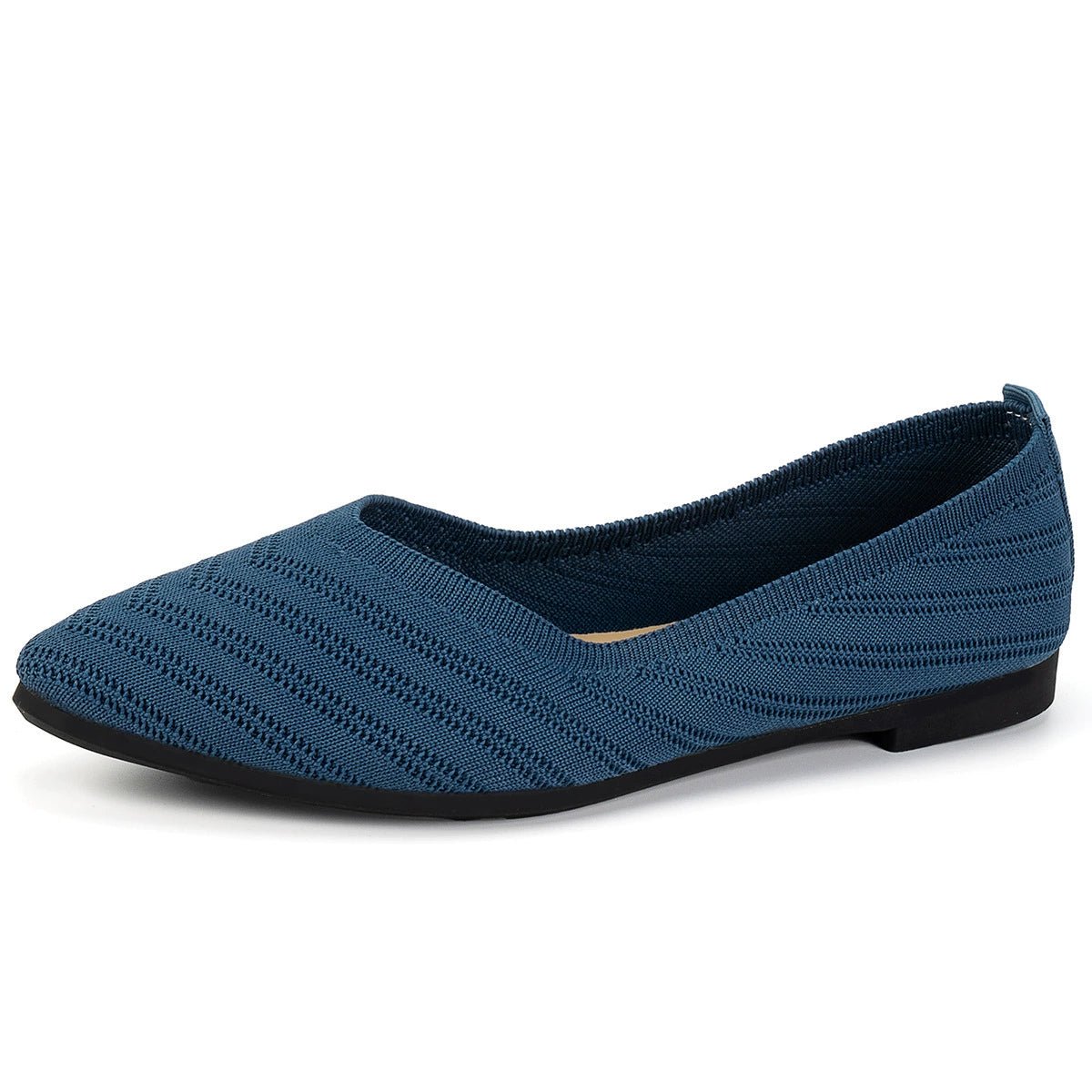 Mesh Point Toe Solid Color Slip - Ons - JUST - JEN BOUTIQUE
