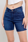 Judy Blue High Waist V - Front Bermuda - JUST - JEN BOUTIQUE