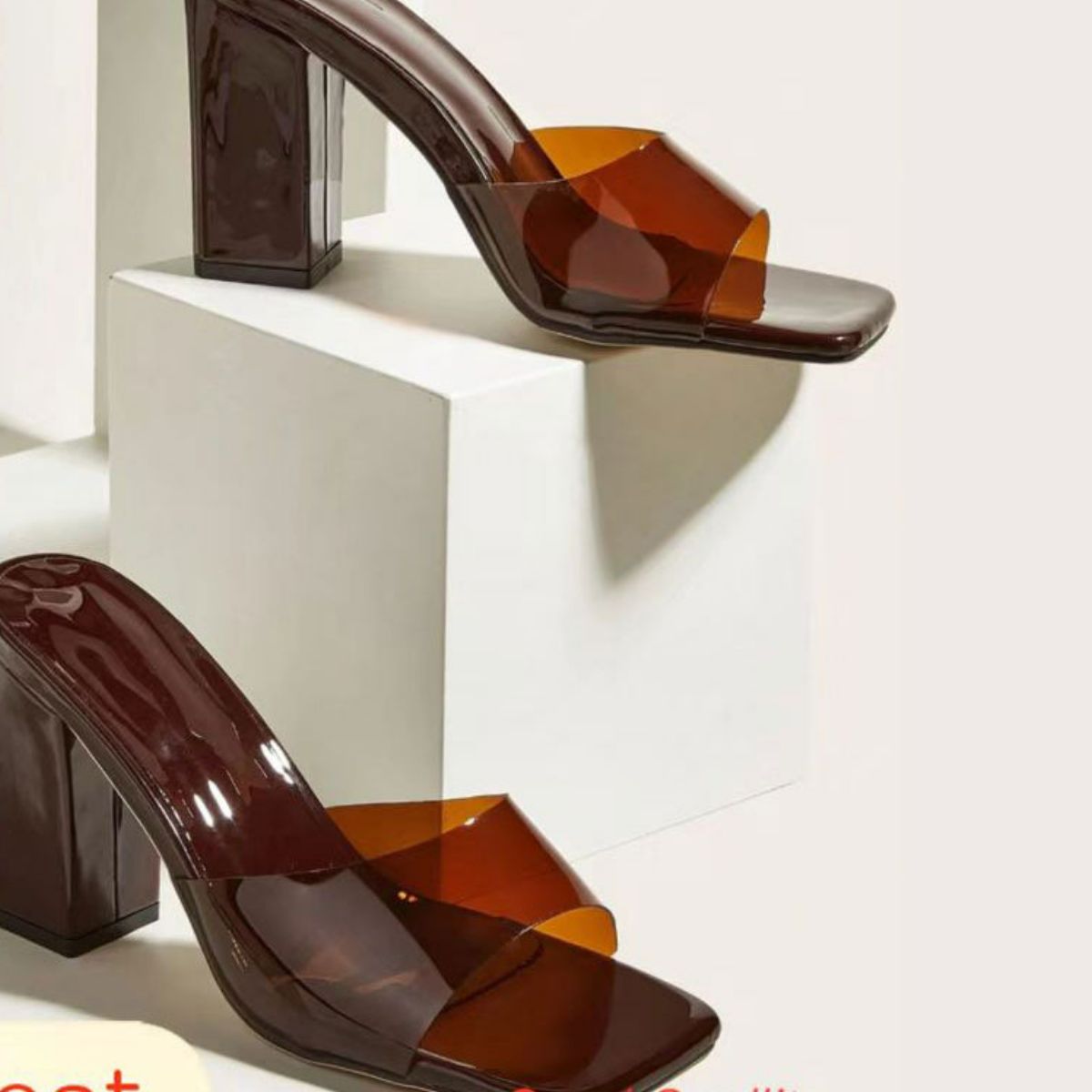 Square Toe Block Heels Sandals - JUST - JEN BOUTIQUE