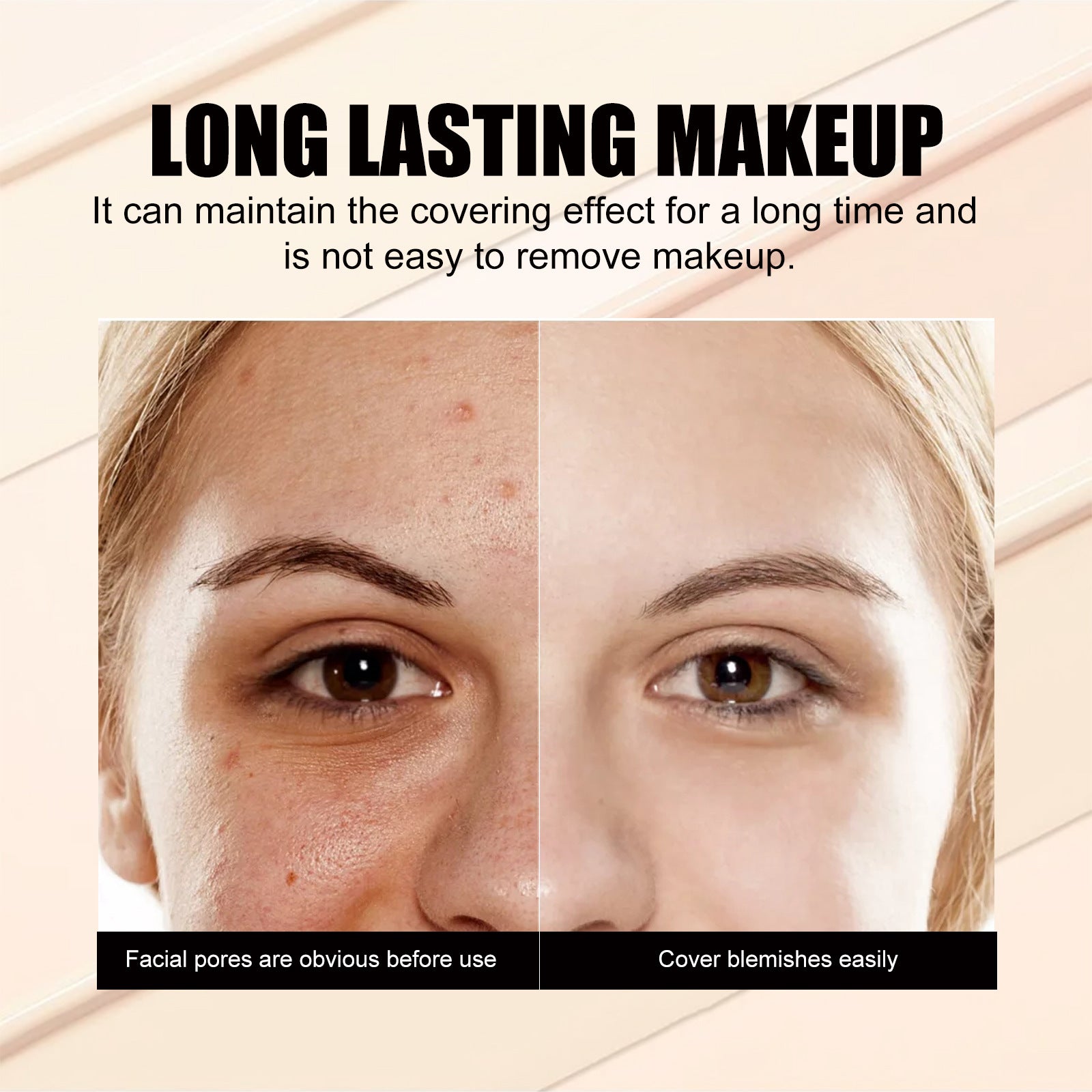 Three-Color Concealer Palette – Full Coverage Dark Circles, Spots & Blemish Corrector