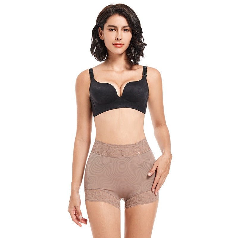 Abdominal tightening, waist lifting, buttocks lifting pants, lace beautiful body lifting, buttocks lifting pants, body shaping,