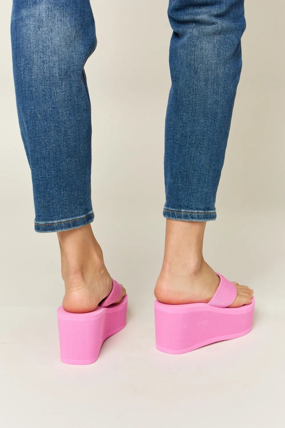 WILD DIVA Open Toe Platform Wedge Sandals - JUST - JEN BOUTIQUE
