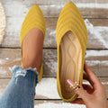Mesh Point Toe Solid Color Slip - Ons - JUST - JEN BOUTIQUE