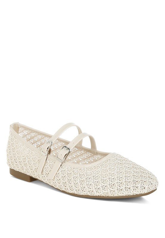 Warena Pin Buckle Strapped Ballerinas - JUST - JEN BOUTIQUE