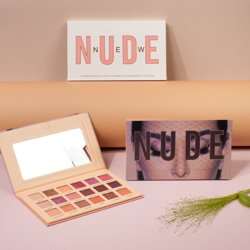 18 - color Desert Rose Matte Pearlescent Eyeshadow Palette Earth Color Multi - purpose Color Eyeshadow Palette - JUST - JEN BOUTIQUE
