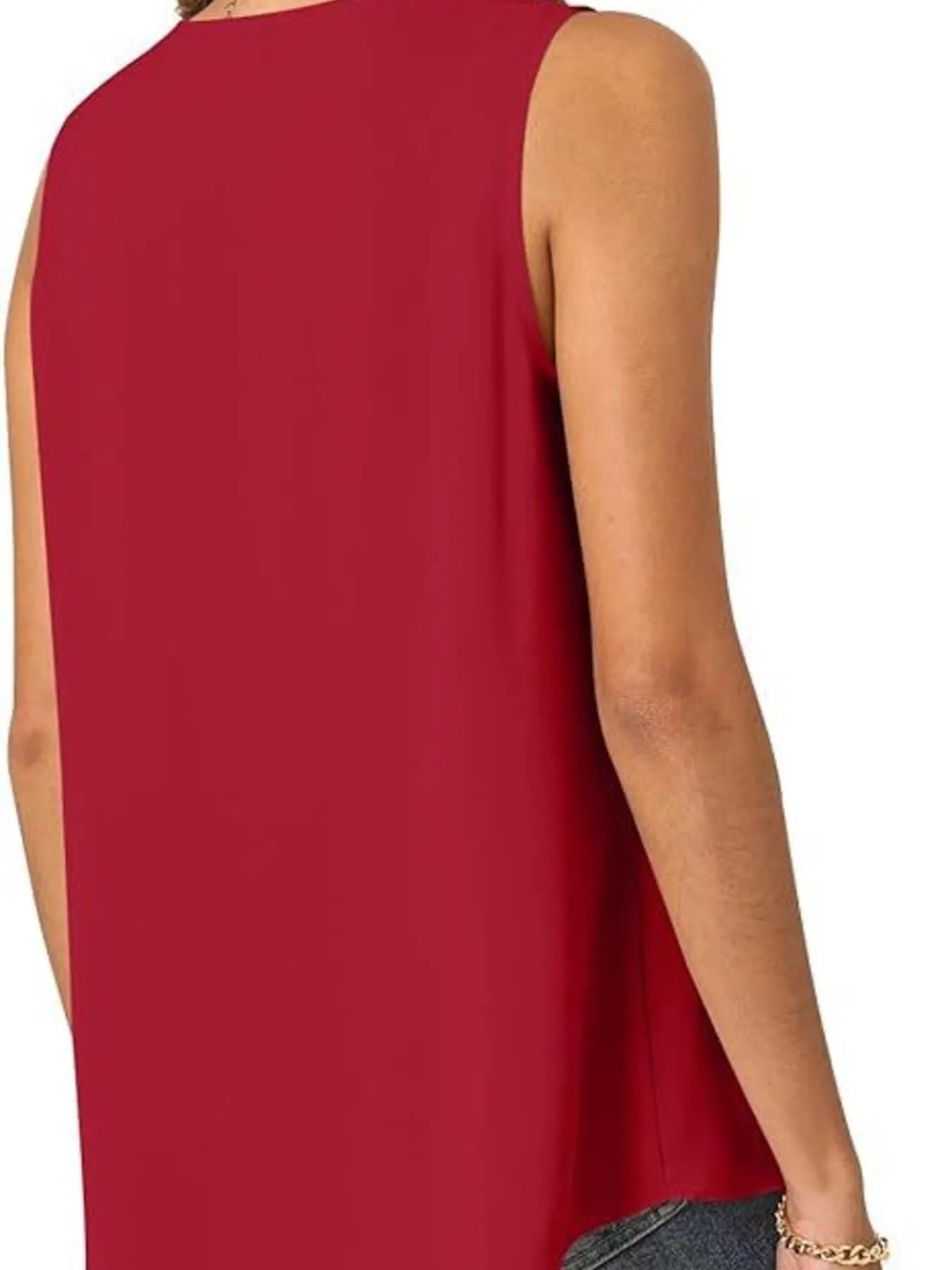 Full Size V - Neck Sleeveless Tank Top Plus Size - JUST - JEN BOUTIQUE