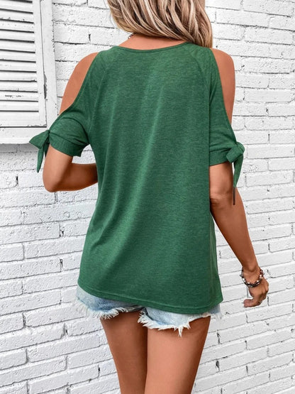 Keyhole Cold Shoulder T-Shirt