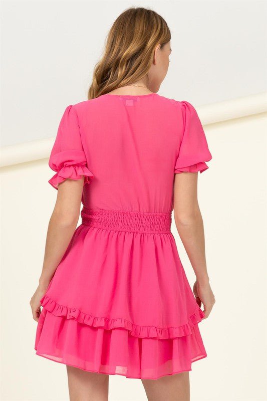 Days Like This Tie - Front Mini Dress - JUST - JEN BOUTIQUE