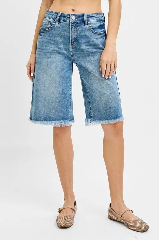 RISEN Tummy Control Mid Rise Fit Bermuda - JUST - JEN BOUTIQUE