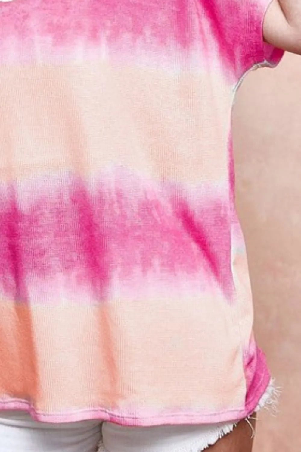 BiBi Tiedye Printed Hacci Knit Top - JUST - JEN BOUTIQUE