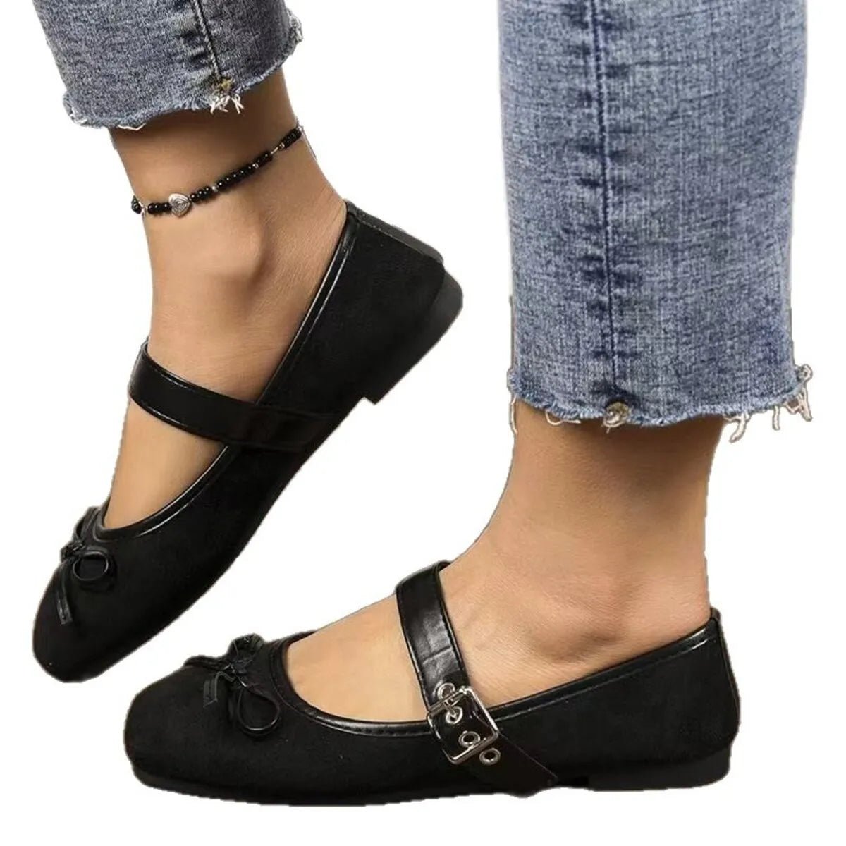 Bow Detail Mary Jane Loafers - JUST - JEN BOUTIQUE