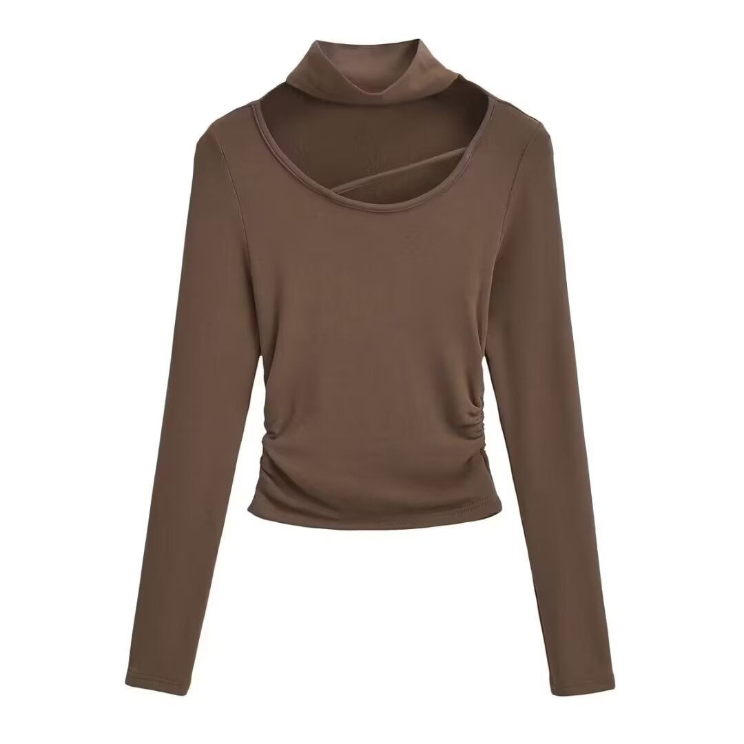 Warm long sleeved slim fit base T-shirt