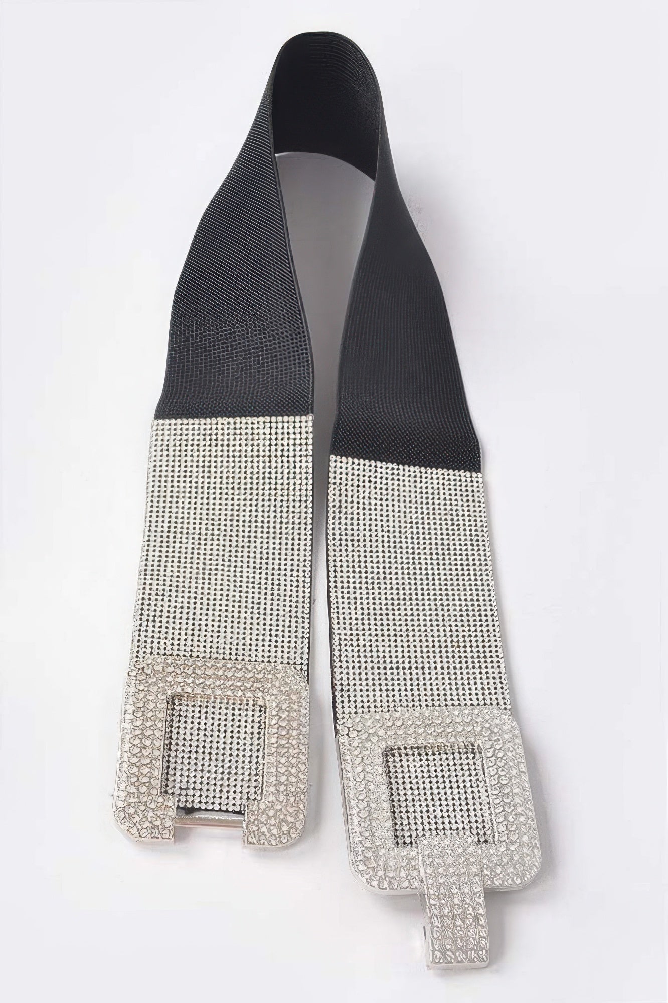 Rhinestone Buckle Elastic Belt - JUST - JEN BOUTIQUE
