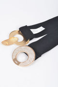 Rhinestone Two Buckle Elastic Belt - JUST - JEN BOUTIQUE