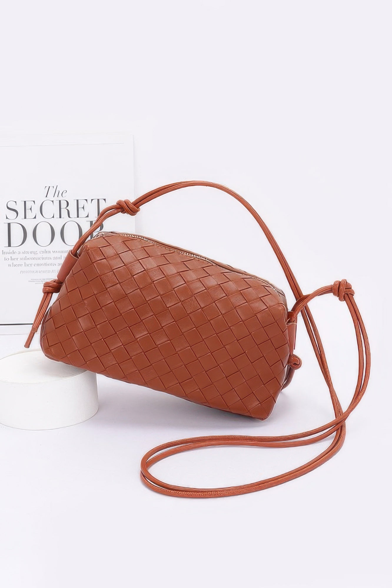 Embossed Faux Leather Camera Bag - JUST - JEN BOUTIQUE