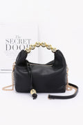 Faux Leather Ccb Ball Handle Bag - JUST - JEN BOUTIQUE