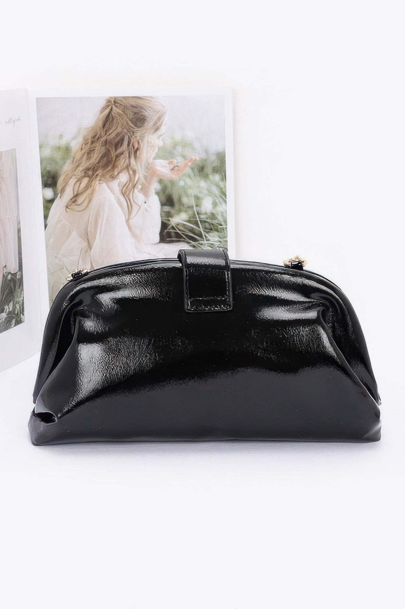 Enamel Frame Shoulder Bag - JUST - JEN BOUTIQUE