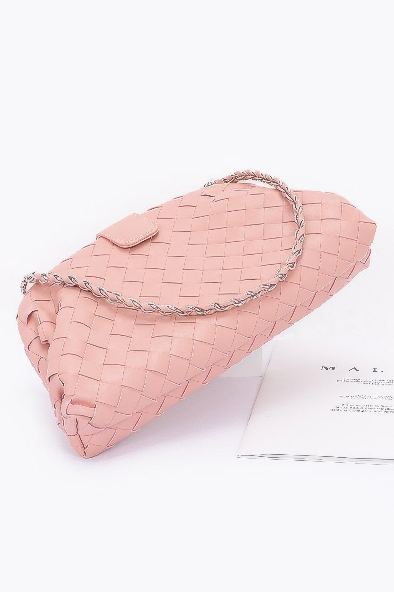Faux Leather Braided Frame Shoulder Bag - JUST - JEN BOUTIQUE