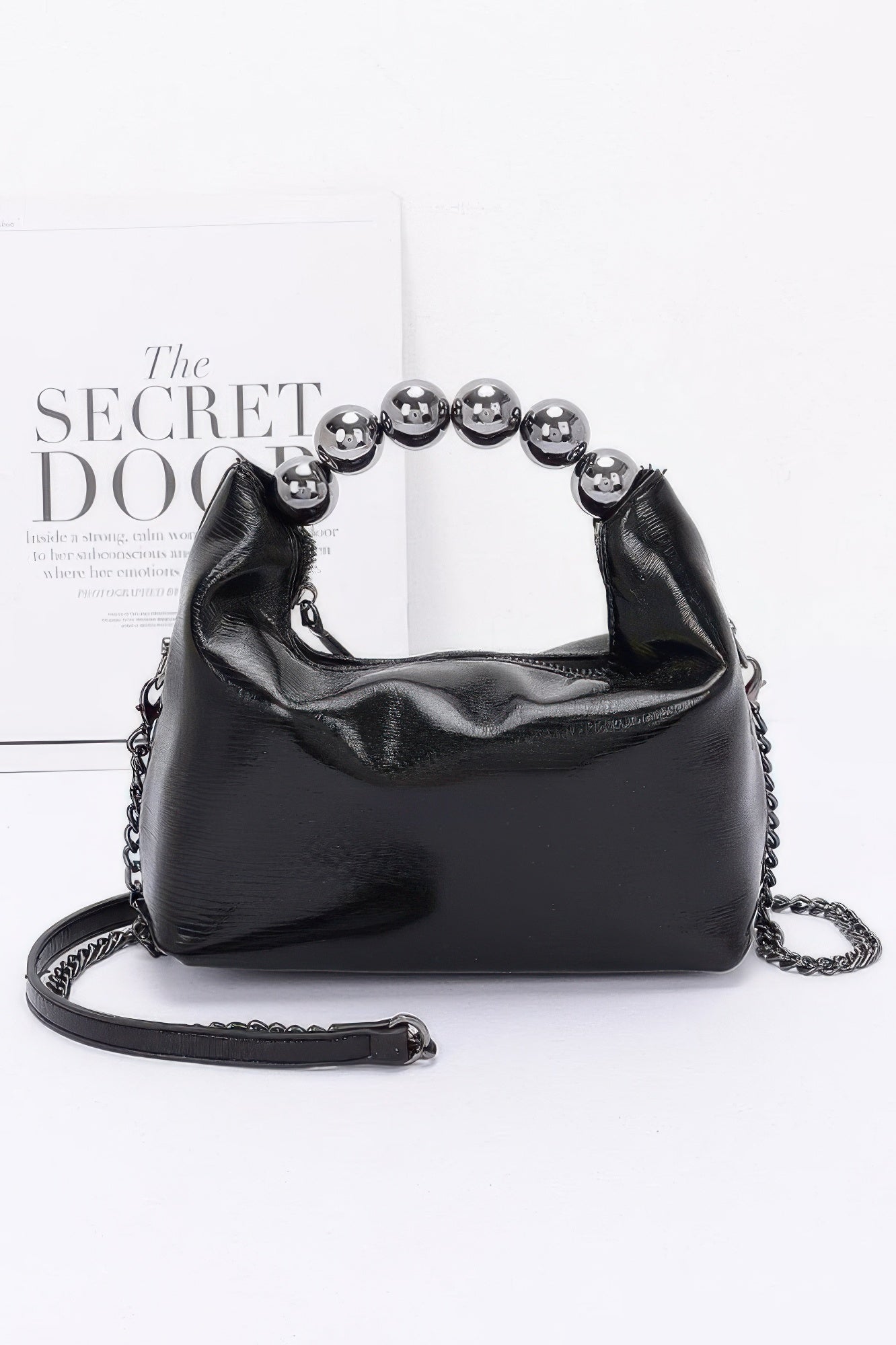 Metallic Ccb Ball Handle Bag - JUST - JEN BOUTIQUE