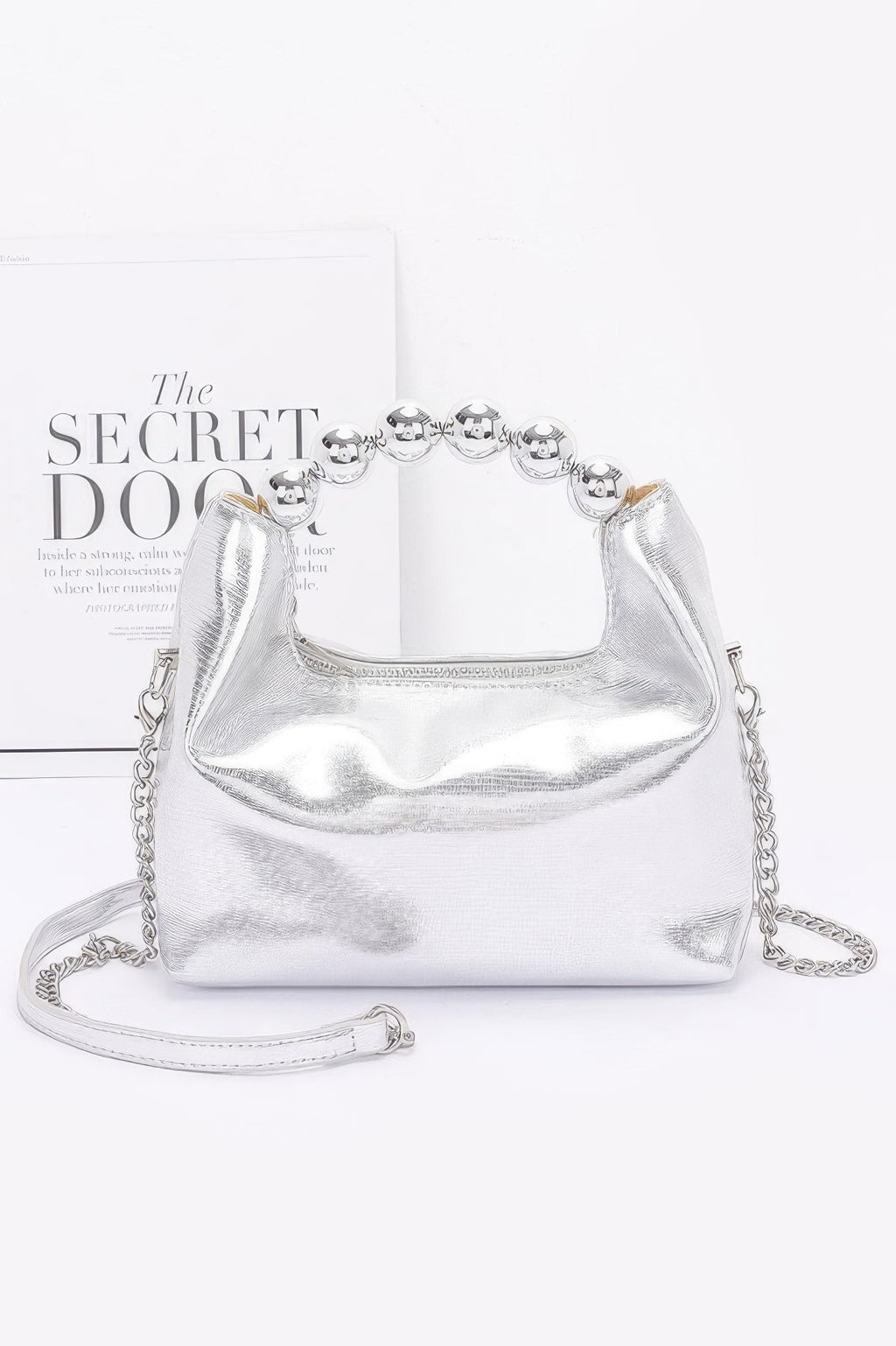 Metallic Ccb Ball Handle Bag - JUST - JEN BOUTIQUE