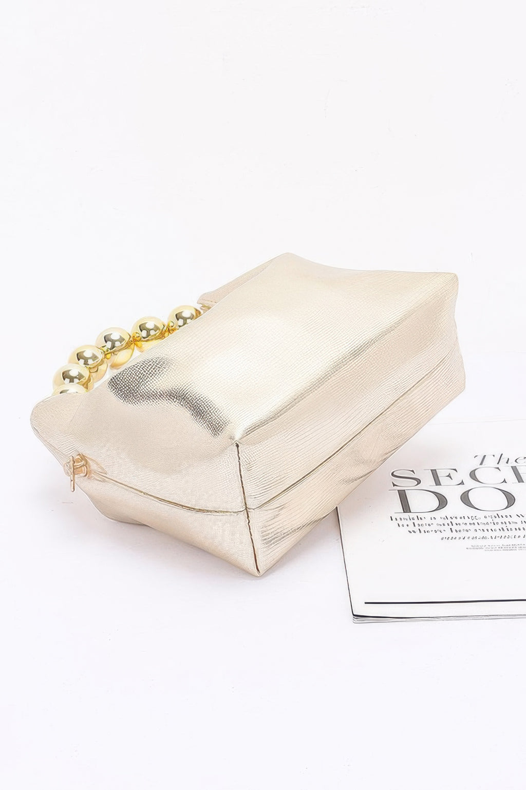 Metallic Ccb Ball Handle Bag - JUST - JEN BOUTIQUE