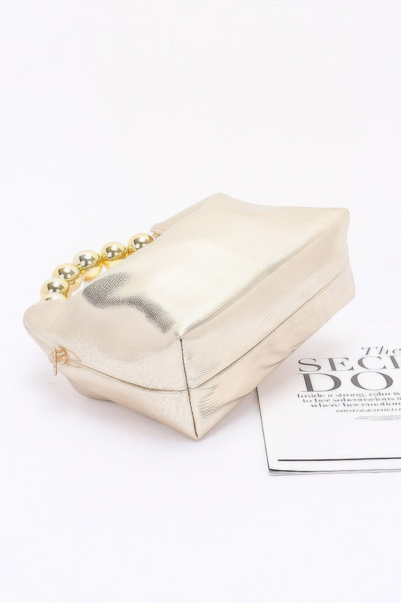 Metallic Ccb Ball Handle Bag - JUST - JEN BOUTIQUE