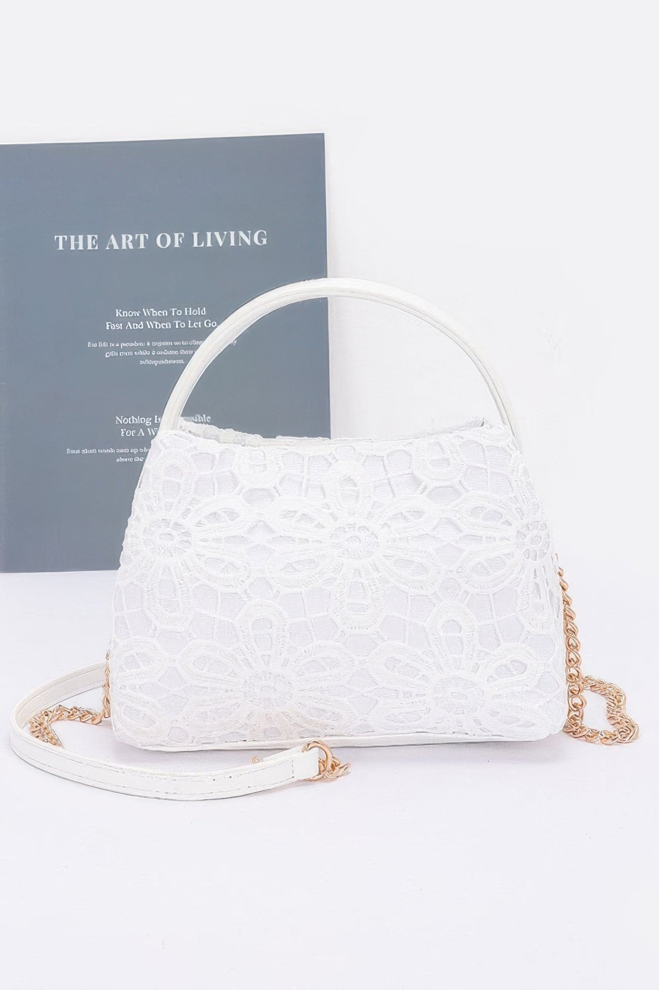 Crochet Top Handle Clutch - JUST - JEN BOUTIQUE