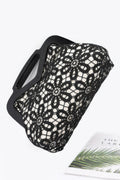 Crochet Wood Frame Clutch - JUST - JEN BOUTIQUE